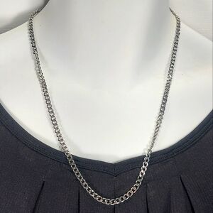 Stainless Steel 316L Small flat Curb Cuban Chain, Unisex
